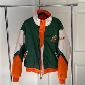 Miami Hurricanes Puffer Coat XL Men’s